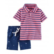 Klučičí set Carters Polo and shorts